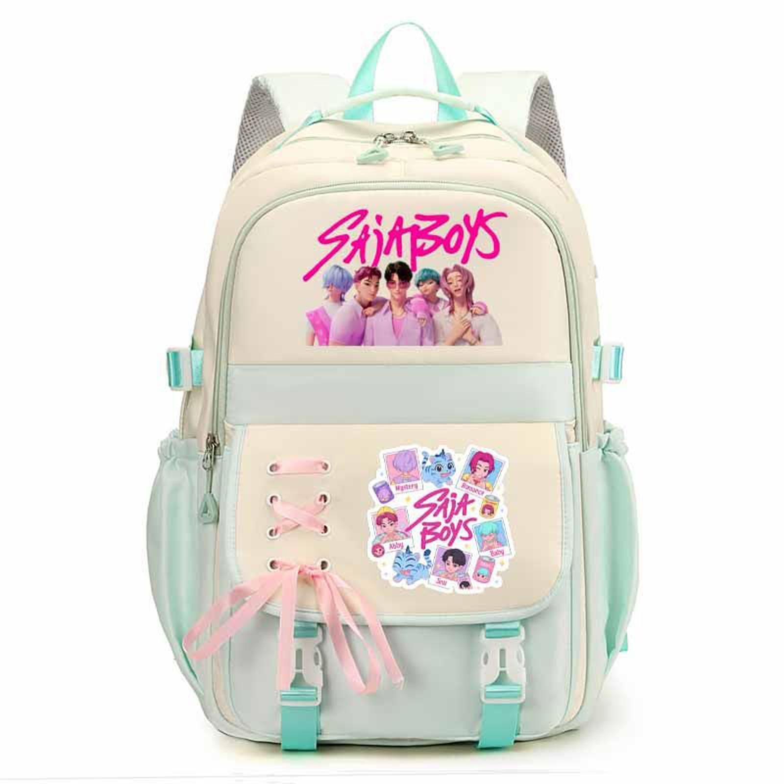 

Children s Backpack Alphabet Series Student Anime Fashion Backpack One Size