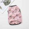 Cartoon Cute Pet Dog Costume Print Dog Sweatshirt Breathable Chihuahua Teddy Tank Top XS-2XL