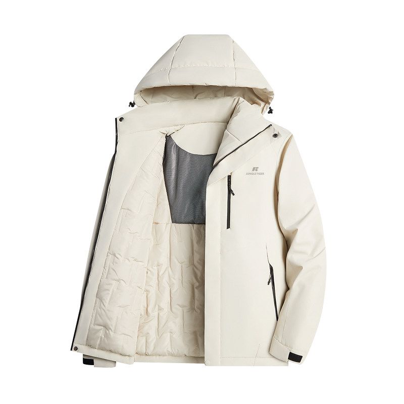 Tiger Outdoor Functional Sports Jacket Cotton Clothing for Men and Women in Autumn and Winter Hiking Waterproof and Cold-Proof Warm Cotton Clothing