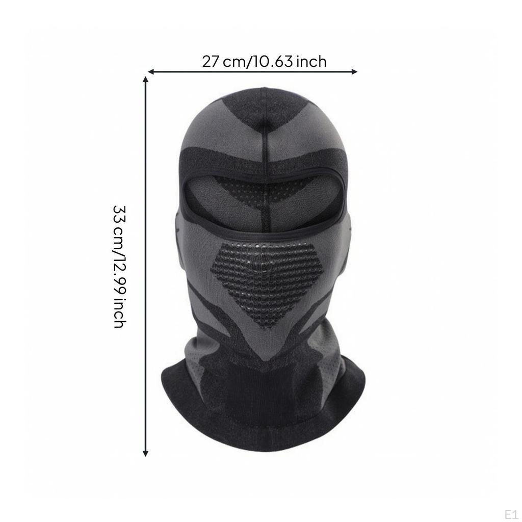 Sturmhaube mit Augenöffnungen Unter dem Helm Stretch-Strick Vollgesichtsbedeckung für Radfahrer,
