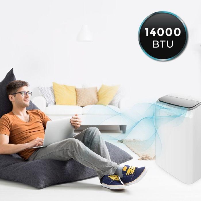 Cecotec Climatiseur Portable Force Clima 14500 Cold&Warm. Télécommande et pompe à chaleur, 14000 BTU, Affichage LED, 5 Modes, Déshum