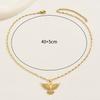 ins light luxury temperament necklace female inlaid zircon phoenix sweet collarbone chain niche high-end chain hot sale