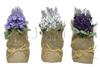 Lavender in a jute casing 17x7cm Artificial decorative plant