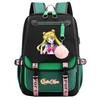 Neuer Anime Sailor Moon USB-Schulrucksack für Teenager, Damen- und Herrenmodell, Gurtband-Klapprucksack