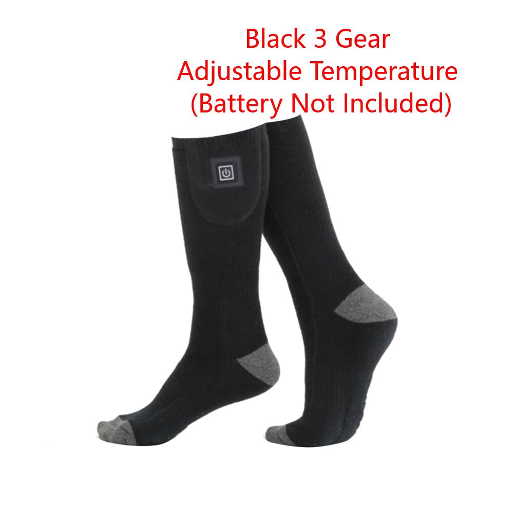 Electric Heating Socks Fast Heating Warm Winter Socks Battery Powered Cold-Proof Skiing Sock Anti Slip for Outdoor Skiing Hiking