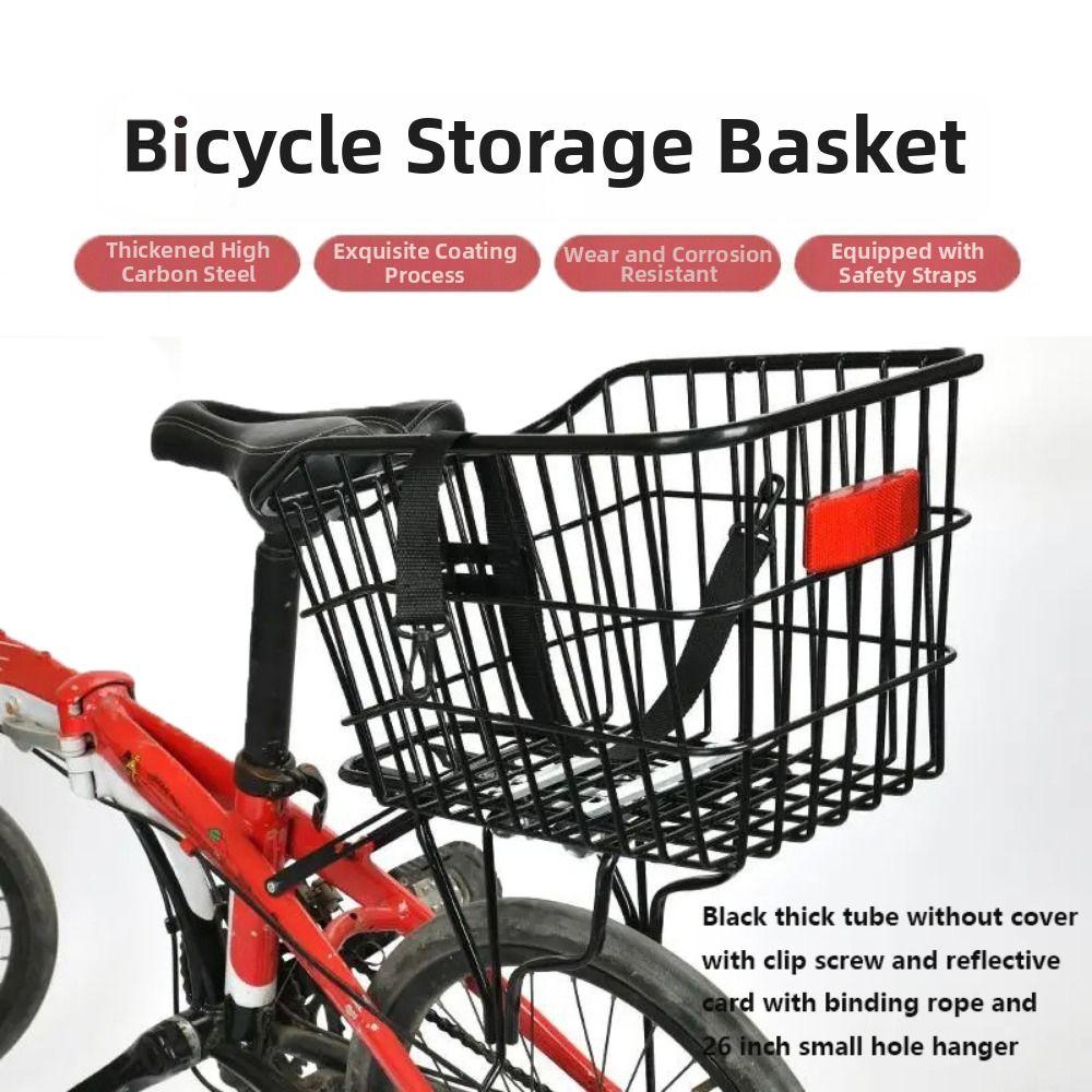 Univerzálne zadné úložné košíky s veľkou kapacitou Kovový košík na bicykel Príslušenstvo pre elektrické bicykle