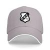 O P H Schild Logo Schwarze Baseballkappe Klassisches Gesticktes Design Verstellbarer Sitz Unisex Streetwear Modehut