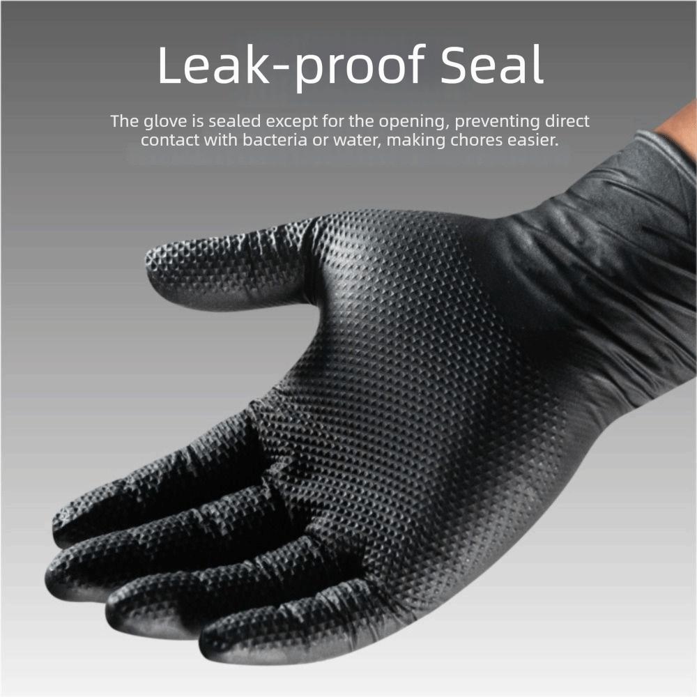 Textured Nitrile Gloves Latex Free Mechanic Gloves Mechanic Industrial Gloves  Work Gloves