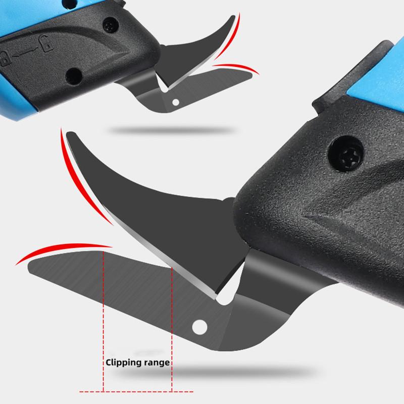 ZK40 Electric Scissors Cloth Cut Machine Lithium Charging Leather Sewing Tailor Scissor Tungsten Steel Blade Portable Hand Tool