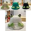 Chic Fisherman Frog Hat Womens Cartoon Sunshade Bucket Hat For Spring Summer