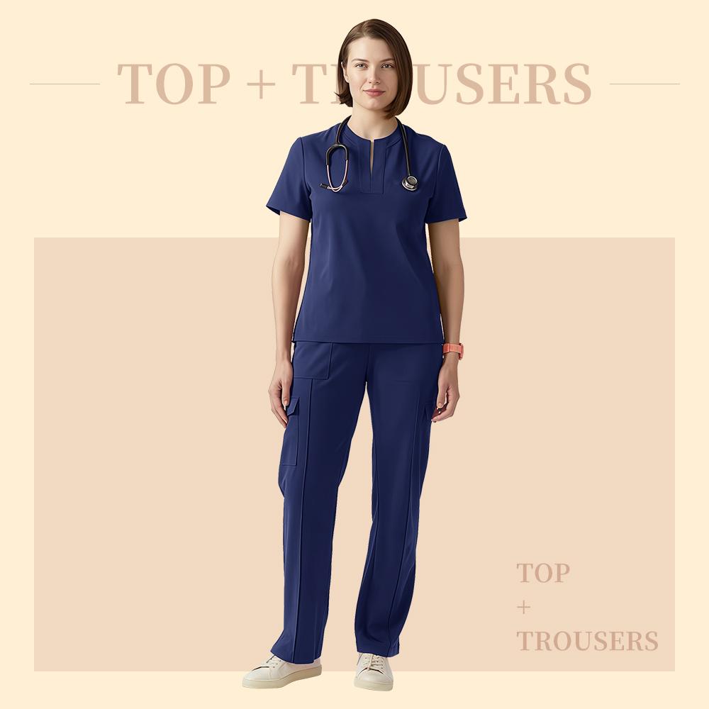 Mehrfarbige Krankenhaus-Kitteluniform Damen Schönheits-Arbeitskleidung Krankenschwester Zahnchirurgie-Anzug Medizinische Kitteluniformen Chirurgieanzüge