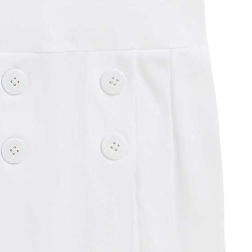 Polo Ralph Lauren Dress Ss25 Nautical Style Mesh Polo Short Sleeve Kids Dresses White CWPODRSR3D20967-100