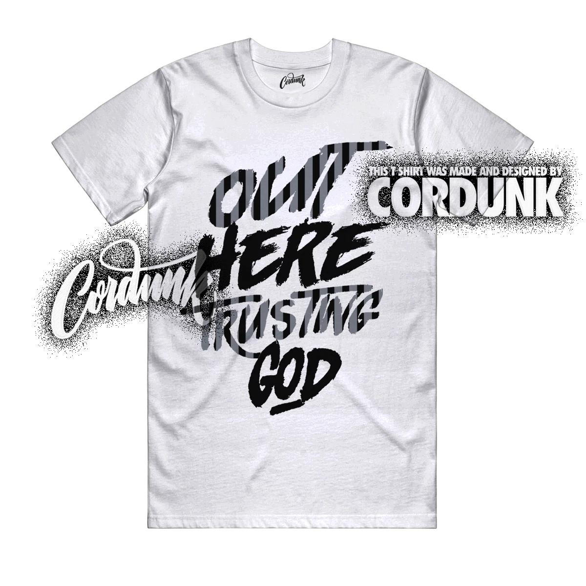 

10 OG Steel White Black Light Steel Grey T Shirt Match TG XL