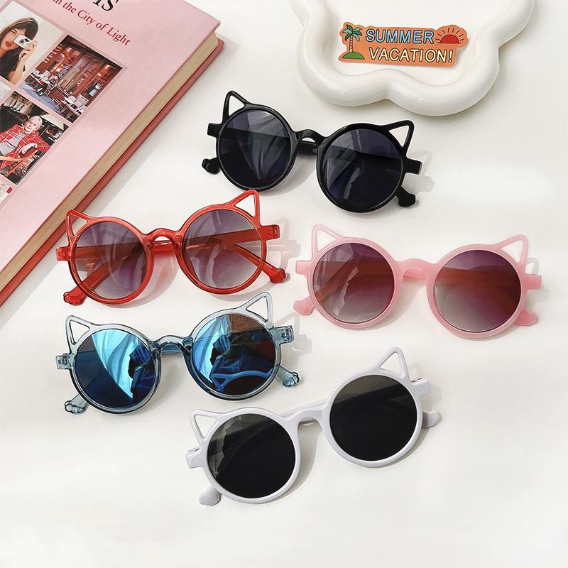 Children Cute Animal Cartoon Vintage Rimless Polarized Sunglasses Boy Girl Outdoor Sun Protection Glasses Kids UV400 Sunglasses