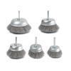 6mm Handle Stainless Steel Wire Brush Bowl for Rust, Stain, Paint, Burr Removal & Polishing