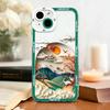 Luxury Japanese-Style Landscape Art Soft TPU Case For Xiaomi 15T Pro POCO X7 X6 X5 X4 X3 M7 F5 Pro F7 F5 F3 M3 11T Pro TPU Cover