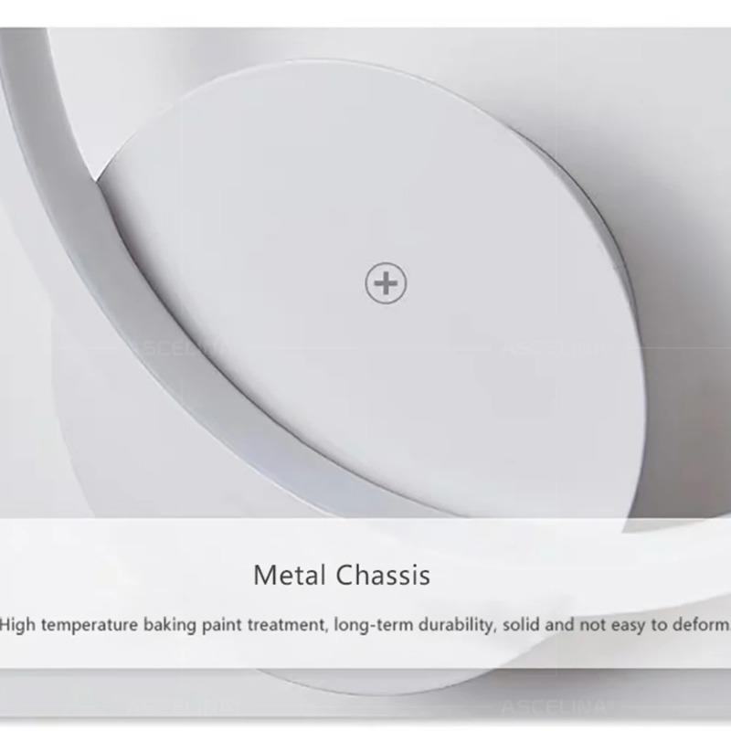 Modern LED Wall Lamp Round Light Aluminium Home Decor Bedroom Bedside Living Room Hallway Corridor Foyer Indoor Lighting Fixture