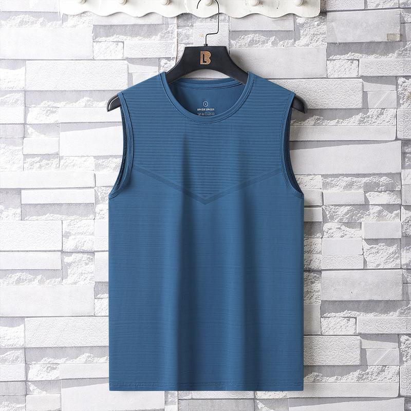 Extra Large Quick Drying Vest for Men, Summer Sleeveless T-shirt, Camisole with Added Weight, Oversized for Sports and Leisure, Loose Fit
