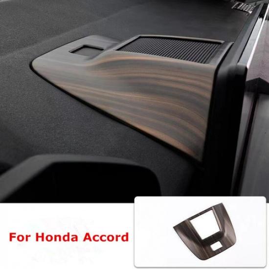 Peach Wood Grain Front Dashboard Speaker Cover Trim For Honda Accord 2023 2024