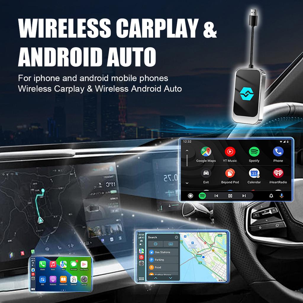 2in1 USB Wireless Car/Play Auto Car Adapter For Android & Car/play