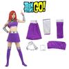 Lebendige Teen Titans Starfire Cosplay-Kostümperücke für Erwachsene, perfekt für Halloween, Maskenball und Comic Con