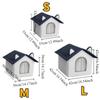 Durable Warm Outdoor Cat House Windproof Waterproof Stray Cat Shelter Moisture-Proof Base Enclosed Design Winter Cat Nest Winter