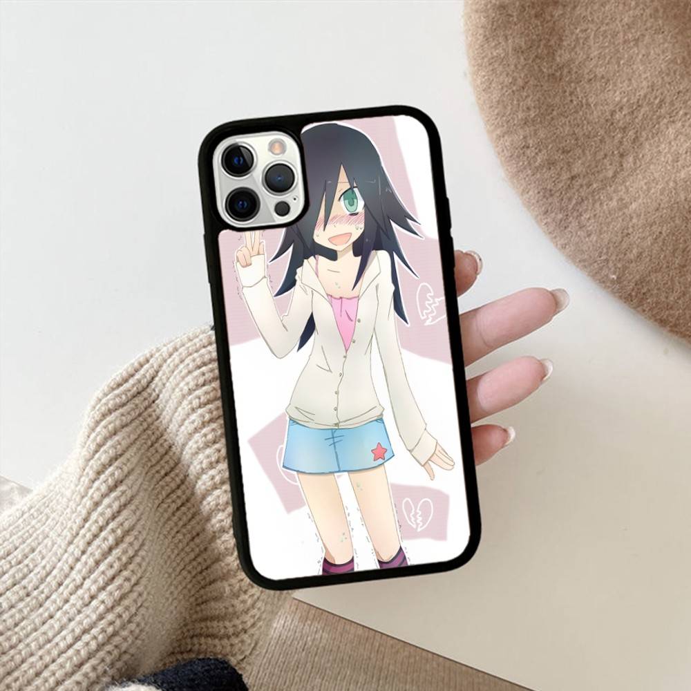

Чехол для телефона Watamote K-Kuroki T-Tomoko для IPhone 17 16 15 14 13 12 11 Pro Max Plus PC+TPU Ударопрочный задний чехол iPhone 16 plus