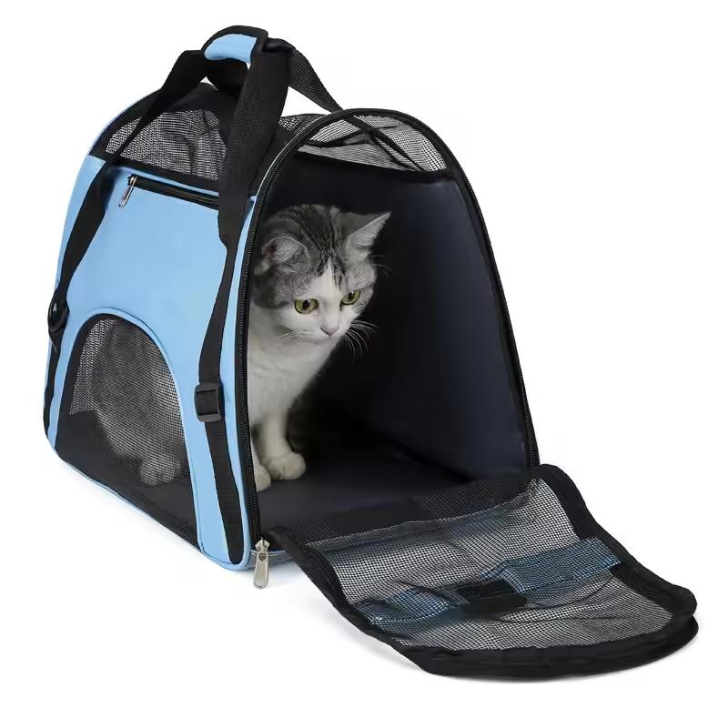Transport Bag Cat Bags Portable Dog Carrier Bag Mesh Breathable Pet Puppy Travel Bags for Small Dogs Foldable Cats Handbag Bag