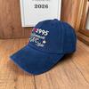 ins blogger autumn and winter baseball cap washed old retro love star three-dimensional embroidery cap
