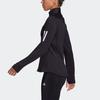 adidas Logo Stripe Print Running Stand-Up Collar Jacket Women Outerwear Black GC6642