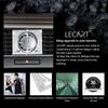 LECART Applicabile ad Accessori Auto Lexus RX 350 450h Misto Lucido Orologio Copertura Decorativa Decorazione Adesivi RX Metallo Decorazione Interni Auto Donne