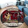 Onepunch Man Round Area Rug Carpet Rug For Living Room Bedroom Sofa Playroom Decor Nonslip Floor Mat