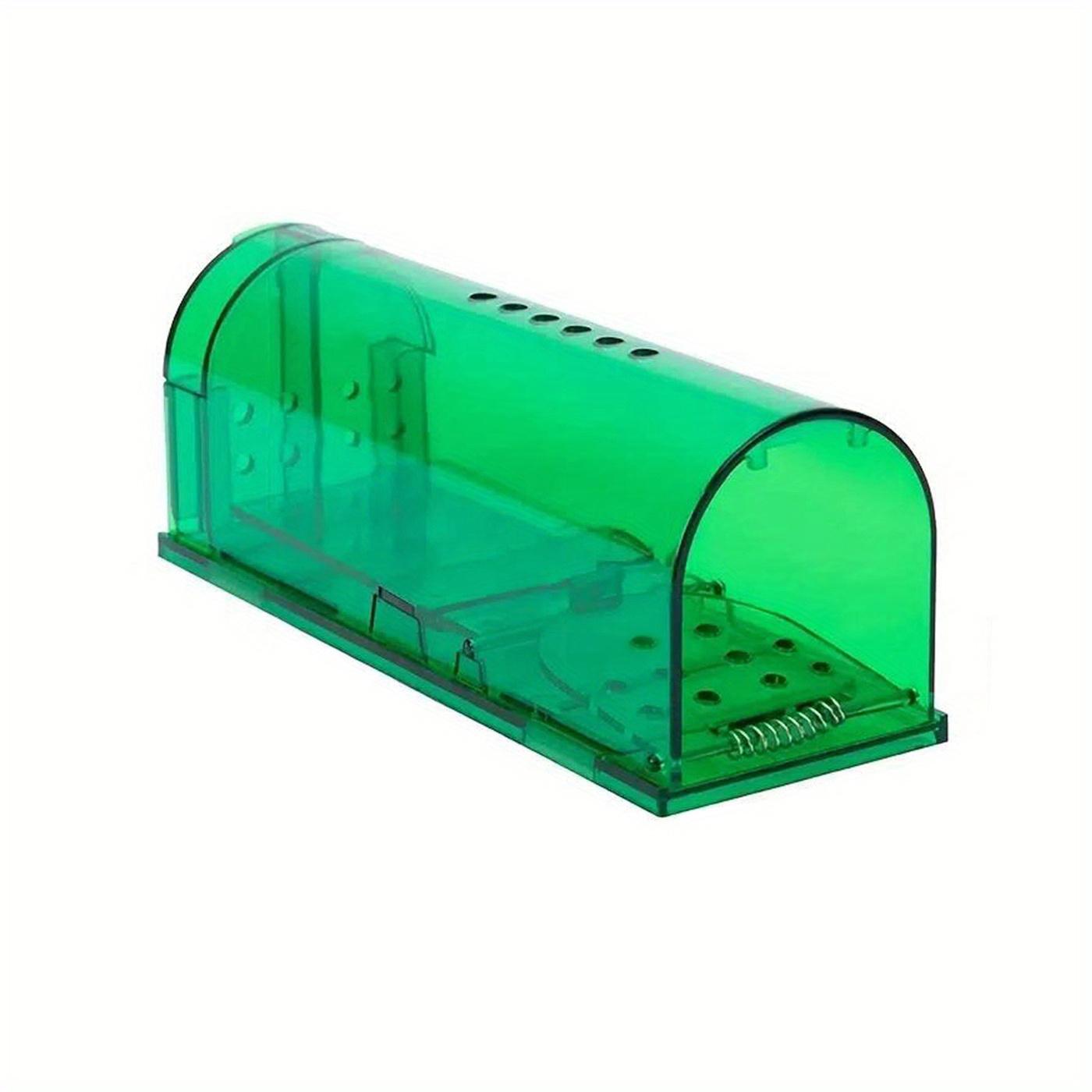 

1 шт. Мышеловки, гуманные мышеловки, легко устанавливаются, ловец мышей, быстрый, эффективный, многоразовый и безопасный для семей и домашних животных зелёный