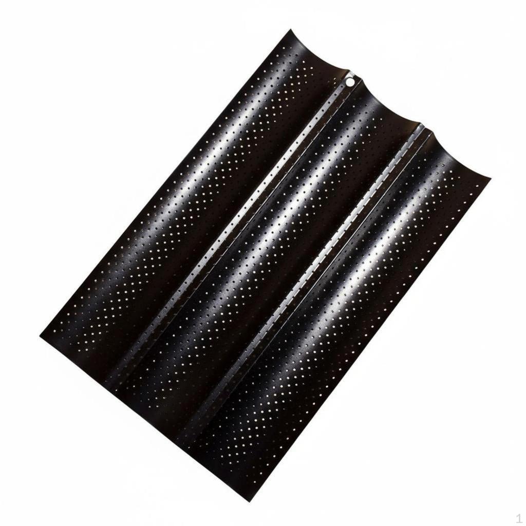 Perforated French Bread Pan Non Cooking Tray Carbon Steel Construction