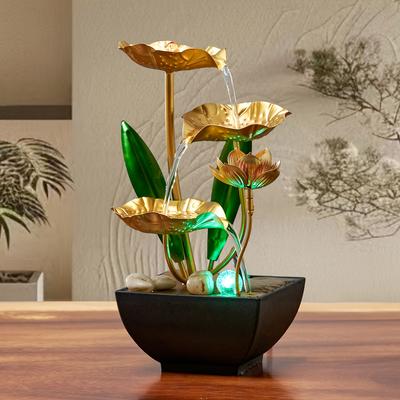 Kleiner Zimmerbrunnen, automatischer Umwälzluftbefeuchter, Schreibtischdekoration für Wohnzimmer und Schlafzimmer, Entspannungshandwerk