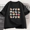 Cute Cartoon Cats Graphic Tshirt Kawaii Animal Print Tee Summer Short Sleeve Casual Fashion Top for Unisex Girls Kids