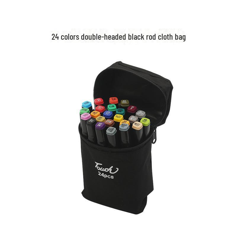 Dual-tip Oil-based Marker Pen for Quick-drying Graffiti and Painting, Ideal for Children's Art, Coloring Books, and Student Projects.