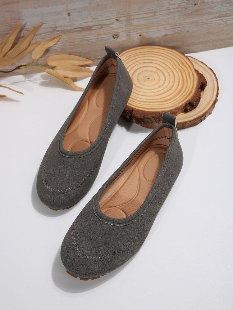 Quasten Doudou Schuhe Damen neue einpedalige lässige Lederschuhe Quasten weichbesohlte Schuhe Damen