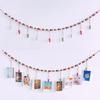 Hanging Photo Display Room Wall Decor Picture Frames Collage with Clips Boho for Home Decor Valentines Day Birthday Party