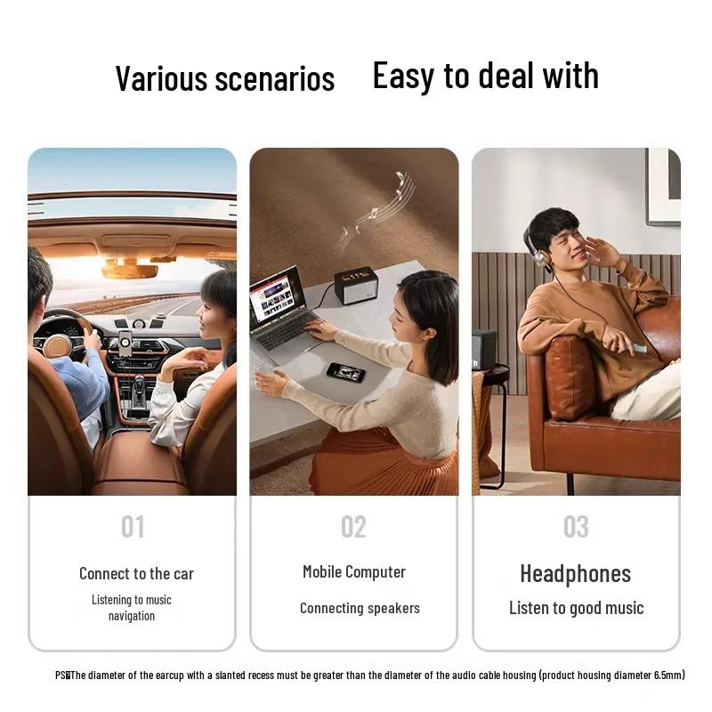 3.5mm Male-to-Male Audio Cable for Car, Mobile Phone, Headset, Computer, Sound Card Adapter