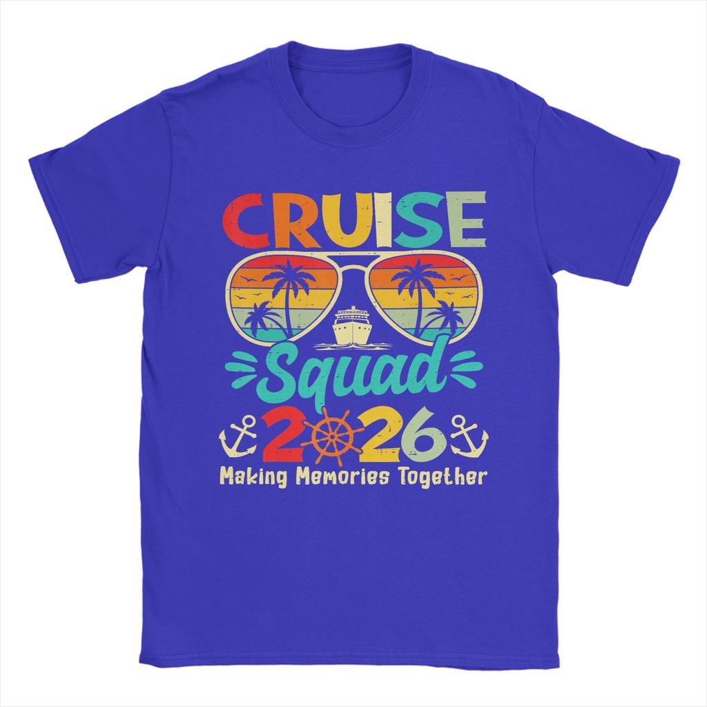 Cruise Squad 2026 T-Shirt Summer Hip Hop T-Shirts Unisex 100 Cotton O-Neck 4XL 5XL 6XL Top Tees Short Sleeve Street Style Tshirt