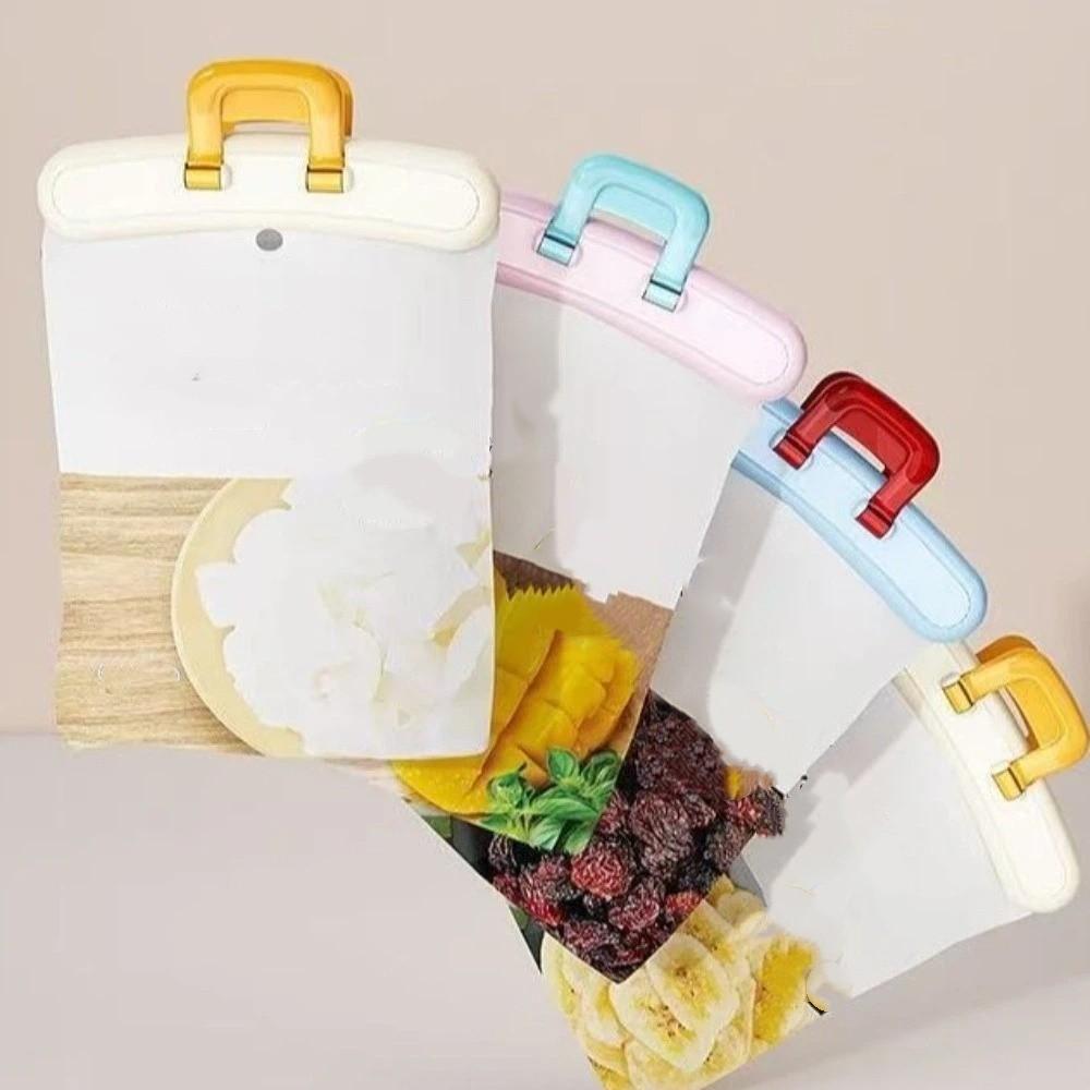 3 Pieces Dopamine Food Sealer Clip Wide Open Decorative Airtight Food Clip Moisture Proof Hanging Hole Food Storage Clip