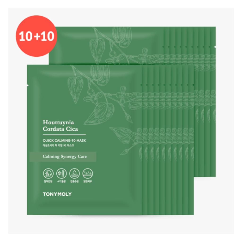 

Tony Moly Eoseongcho Cica Quick Calming 90 Mask (10+10)