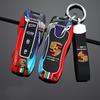 3/4 Buttons Zinc Alloy Car Key Case Racing Style Cover For Porsche Cayenne 911 996 Macan Panamera Boxster 986 987 981 Sticker