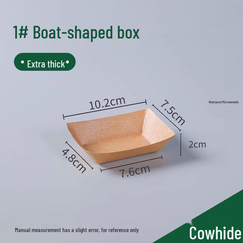 Disposable Kraft Paper Boat Food Tray