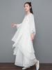 Women's Zen-Inspired Summer Hanfu Skirt - Retro Chinese Style