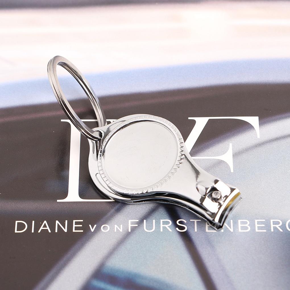 Nail clipper keychain opener function car key holder