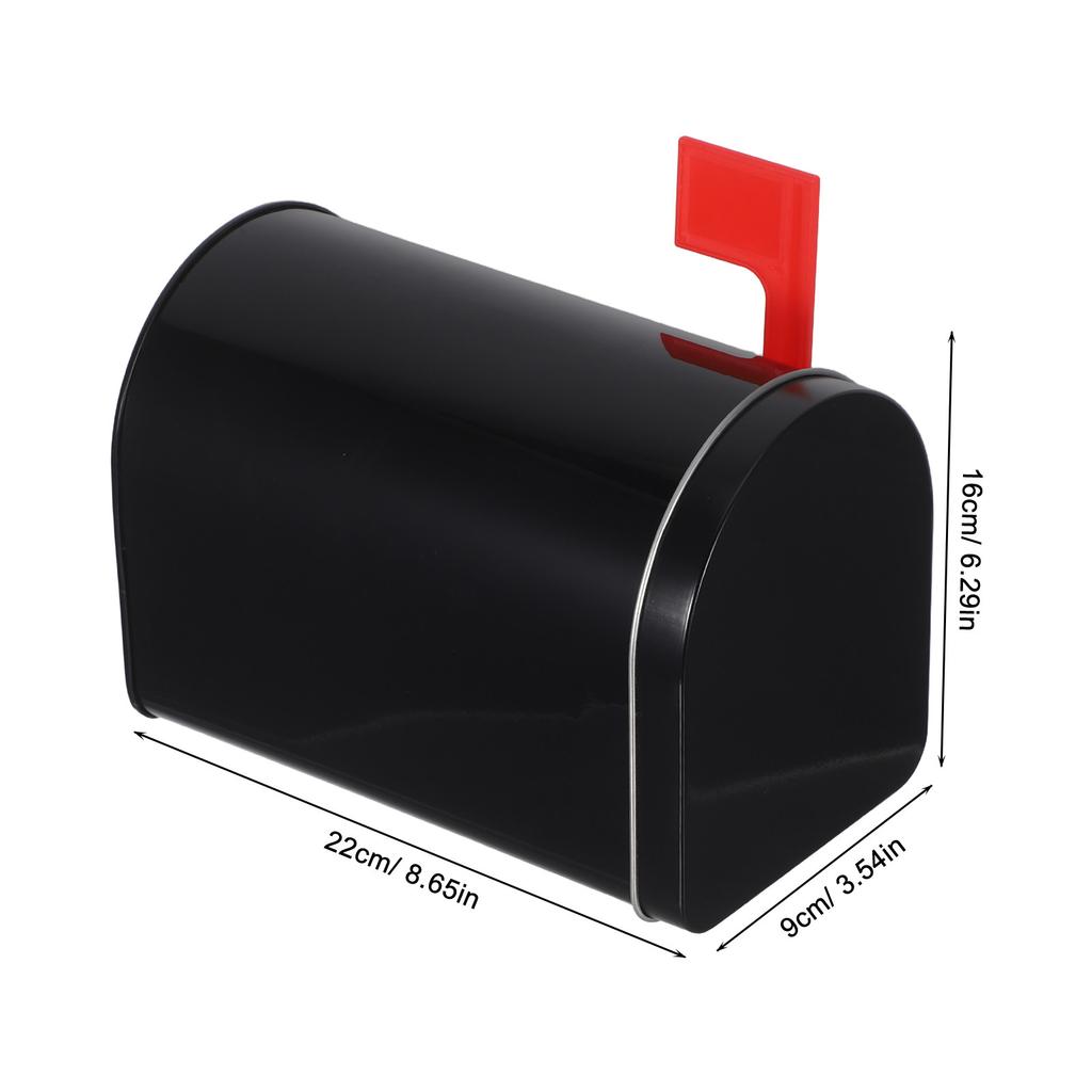 Waterproof Iron Mini Mailbox Sturdy Outdoor Post Box for Home Office Lawn Micro Landscape Tiny House Decor Suggestion Donation
