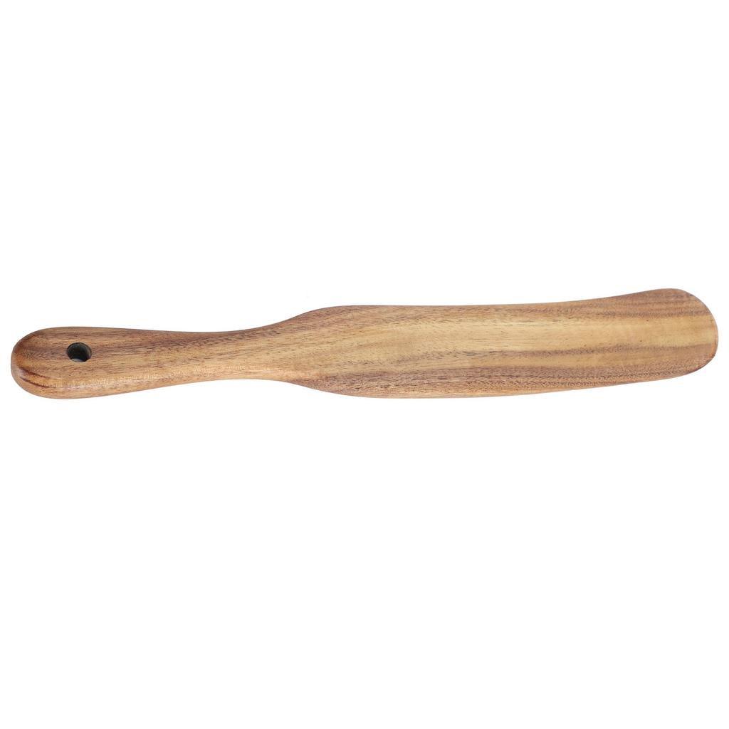 Spatulă din lemn de tec pentru gătit acasă, calitate alimentară, lopată de prăjit din lemn, ustensile de gătit pentru provizii de bucătărie, 26,5x3,5cm