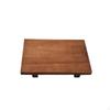 Plateau en Bois de Paulownia Base Rectangulaire Support en Bois avec Pieds pour Coiffeuse, Table